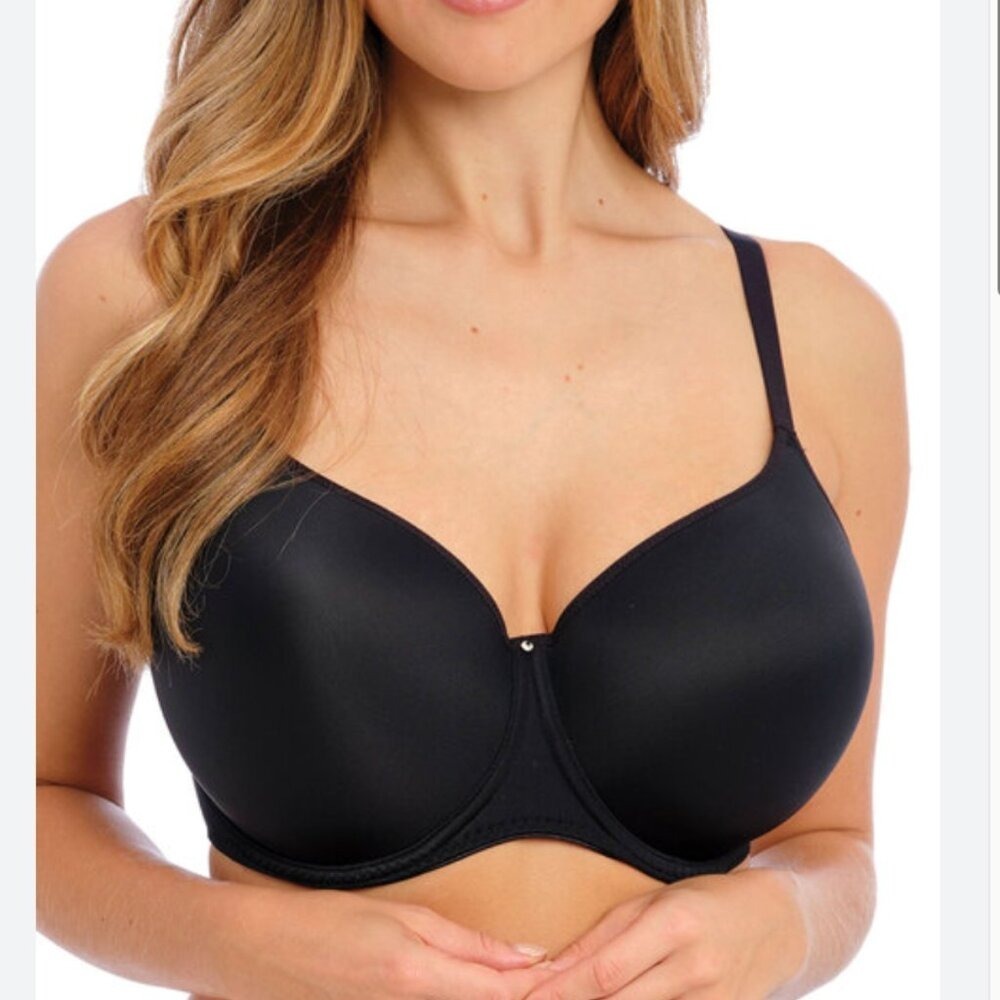 Fantasie Aura‎ Moulded Bra Size 34L NEW Convertible Black Underwire Tee Shirt